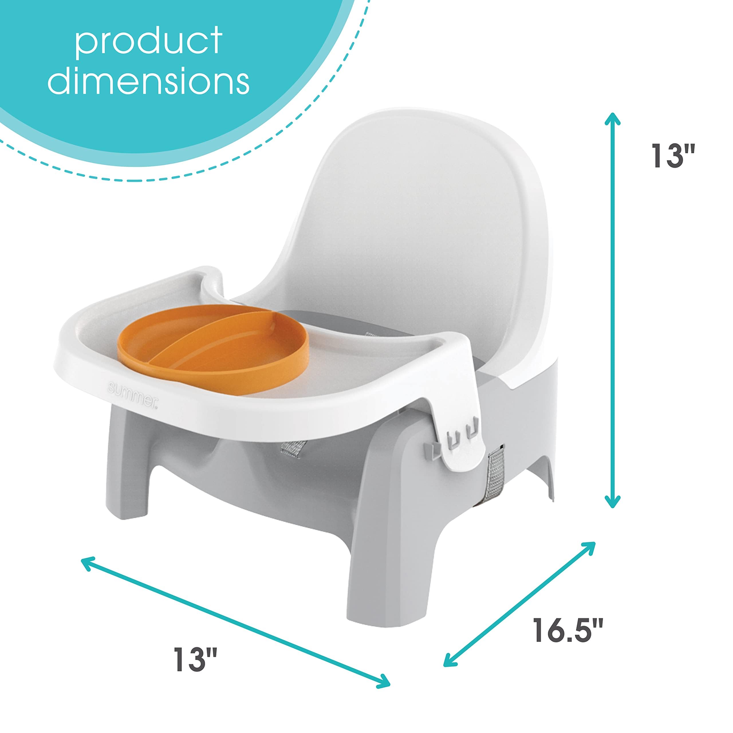Ingenuity Deluxe Learn-to-Dine Feeding Seat – Infant and Toddler Feeding Chair and Booster Seat with Tray and 2 Snap-in Plates