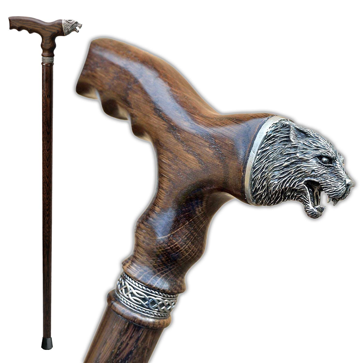 Asterom Fancy Walking Canes for Men Fashionable Stylish Wolf Walking