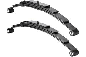 Youxmoto Trailer Leaf Springs 4 Leaf Double Eye 2500lbs for 5000 lbs Axle, 25-1/4" L, 1-3/4" Width, 3/8" THK; Heavy Duty Stee
