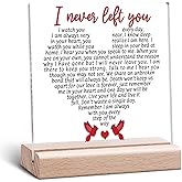 Sympathy Bereavement Gift Acrylic Plaque Memorial Condolence Gift for Loss of Mother Father Grandma Brother Clear Desk Decorative Sign Grieving Present for Remembrance Acrylic Sign With Wooden Stand