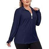 FOREYOND Womens Plus Size UPF 50+ Sun Protection Jacket Lightweight Zip Up Hoodie Cooling Long Sleeve Sun Shirts Workout