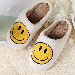 dubuto Smile Face Slippers for Girls Boys, Cute