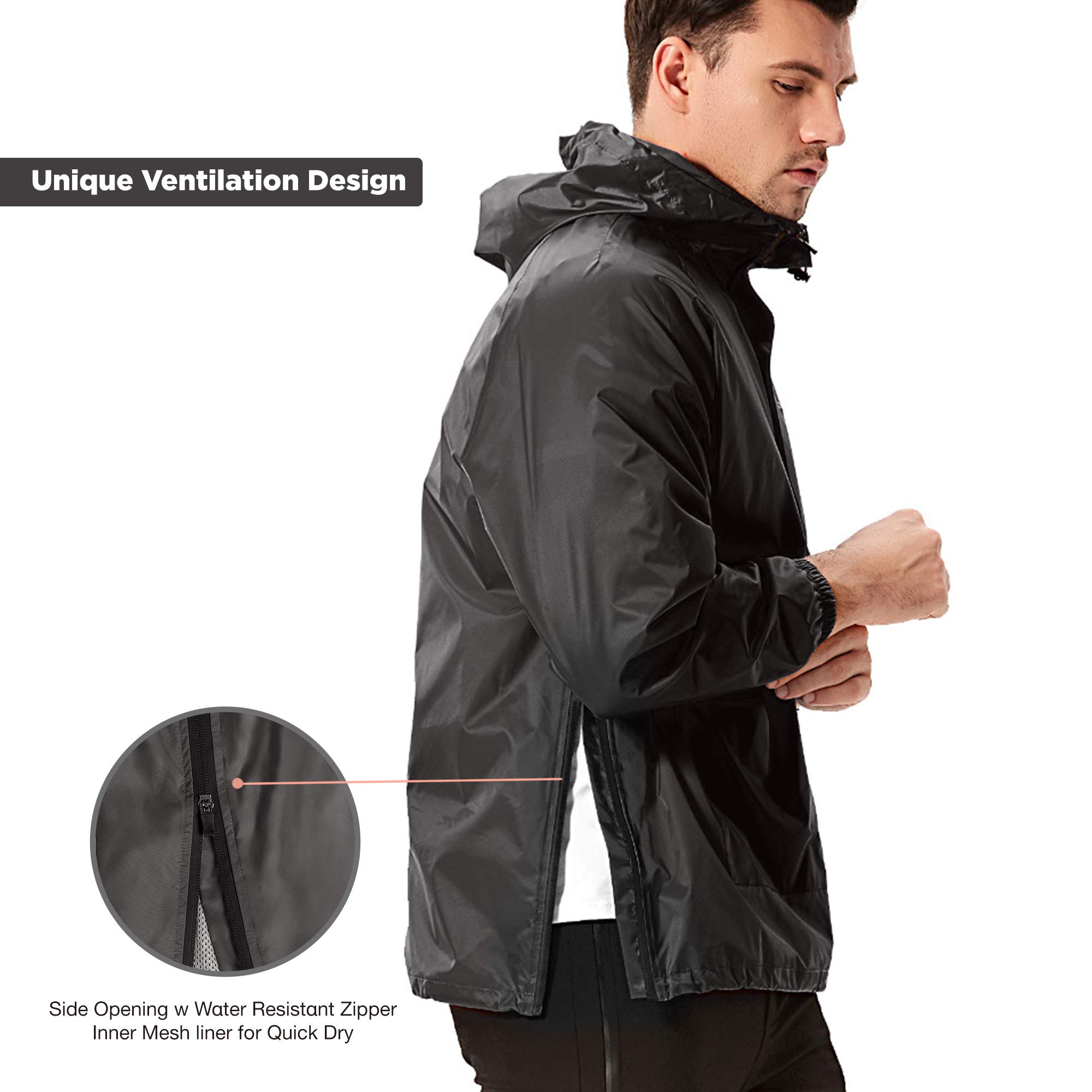 mens lightweight running hoodie