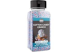 Birch & Meadow 2 Cups of Cotton Candy Crunch, Ice Cream Topping, Dessert Topper
