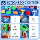 TODARRUN Car Race Track Toy 6 Buttons 9 Challenges STEM Learning 3-6 view 3