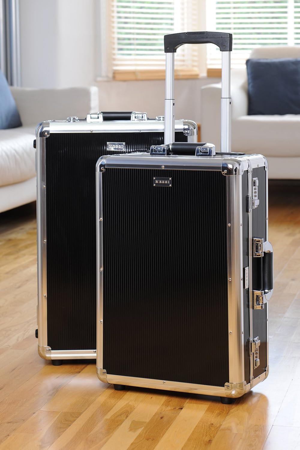 Mezzi Designer 20" & 23", Heavy duty 2 Piece Silver Aluminium wheeled