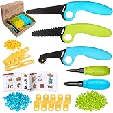 ZLemma Cardboard Construction Kit - 401 PCS Kids Building Set with Safe Serrated Cutter, Crease Roller, Screws &amp; Nuts, STEM Upcycled Tool for DIY Cardboard Projects, Engineering &amp; Creativity