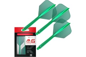 Target Darts K Flex Integrated Dart Flights And Shafts, No.6 | Pack Of 3 K-Flex - No6, Kflex All In One Moulded Dart Flight & Stem Lengths: Short, Intermediate & Medium | Professional Dart Accessories