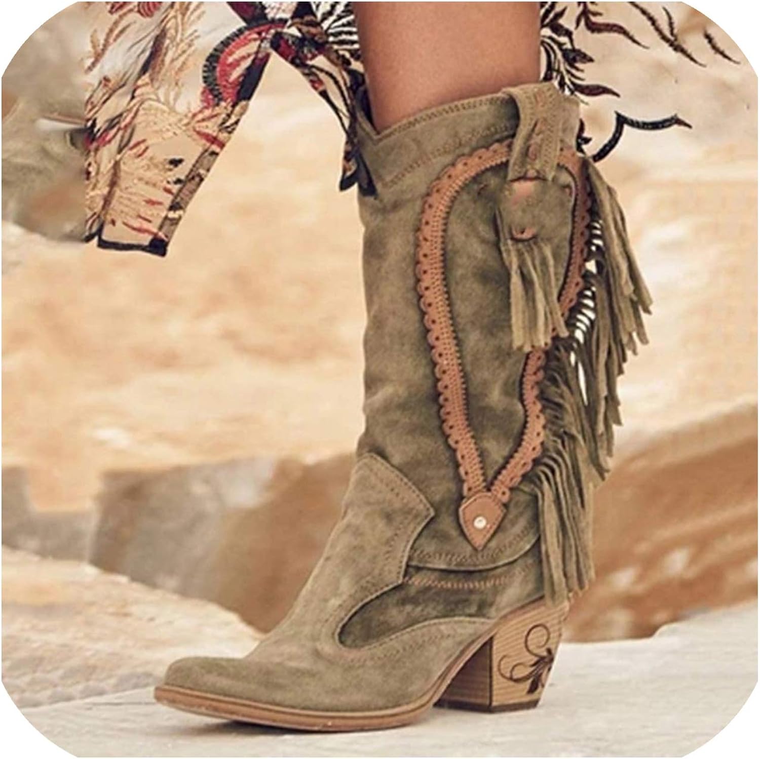boho knee high boots