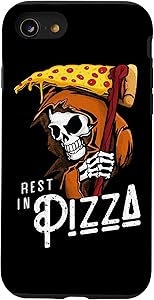 iPhone SE (2020) / 7 / 8 Rest In Pizza - Funny Grim Reaper With Fast Food Scythe Case