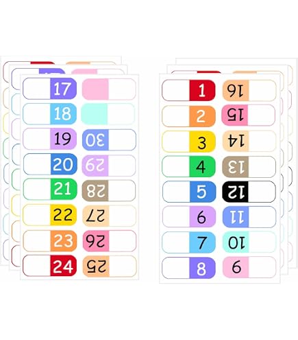 File Folders Hanging With Tabs 10 Rolls Number File Folder Labels Set ...