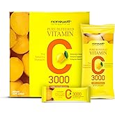 NANOWELL Pure Buffered Vitamin C 3000 mg per Serving, Dietary Supplement for Immune Support - 60 Sticks x 1 Box, 2 Months Supply (60 Count)
