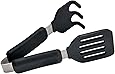 Norpro Grip-EZ Grab and Lift Silicone Tongs, Set of 1, Black