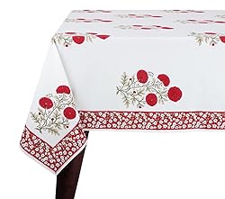 Ridhi -Red and Green Christmas Buta Cotton Hand