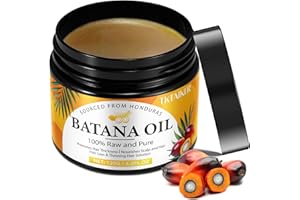 TKTALKER Raw Batana Oil for Hair Growth, 100% Pure, Dr. Sebi Batana Oil from Honduras, Organic, Unrefined, Prevents Hair Loss, Hair Care, Enhances Hair Thickness in Men & Women 4.2 oz