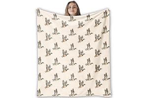 BIAEXF Mallard Duck Blanket Kids Girls Boys, Mallard Duck Nursery Decor, Vintage Waterfowl Flying Ducks Throw Blankets for Nu