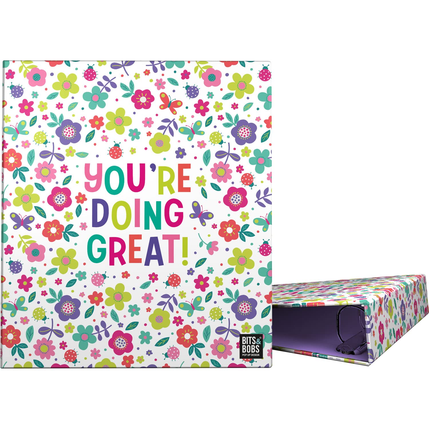 Grafoplás | A4 Ring Binder | 4 Mixed Rings 40 mm | Bits & Bobs Pop Up Design Collection | Great | FSC Certified