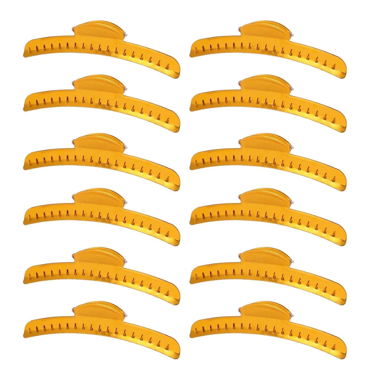 ZIBARBER Hair Clip, 12 PCS Butterfly Metal Finger Wave Clips Clamps, Aluminum Tip, Wavy Hair, Vintage Hairstyle Inspirations for the Classic Woman, Gold, Small, Female