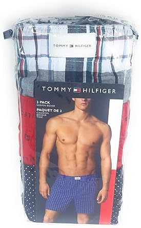 tommy hilfiger men's 3 pack cotton classics woven boxers