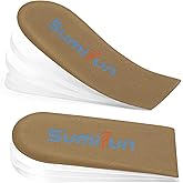 Heel Lift Inserts for Women Shoes - 4 Layers Adjustable Orthopedic Shoe Lifts for Men Uneven Legs- Gel Heel Inserts for Leg L
