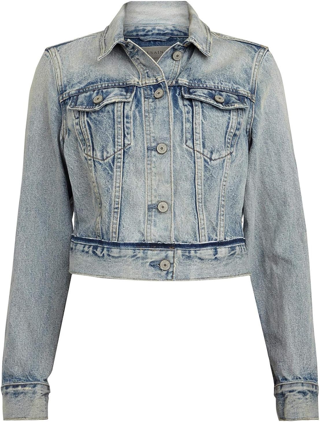 all saints hay denim jacket