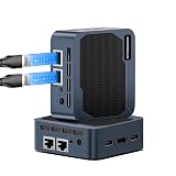 origimagic C2 Mini PC 11 Pro, Intel N95 Mini Desktop Computers 12GB LPDDR5 RAM 512GB SSD Micro PC, Dual 1000Mbps NIC LAN, HDMI 2.0, WiFi 5, BT 5.0, 4K Triple Display, Small PC for Business Home