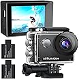 Xilecam Action Camera 1080P 30fps Sports Camera 40m/131ft Underwater Waterproof with 2 Batteries and Multi-Function Accessory