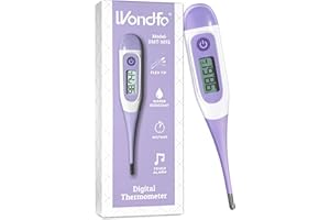 Wondfo Digital Basal Thermometer for Women Fertility – BBT Thermometer for Ovulation & Pregnancy Tracking – High Accuracy & LCD Display & Waterproof