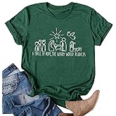 Christian Christmas Shirts for Women Believe Christmas Shirt Jesus Faith T-Shirt Bible Verse Religious Tops