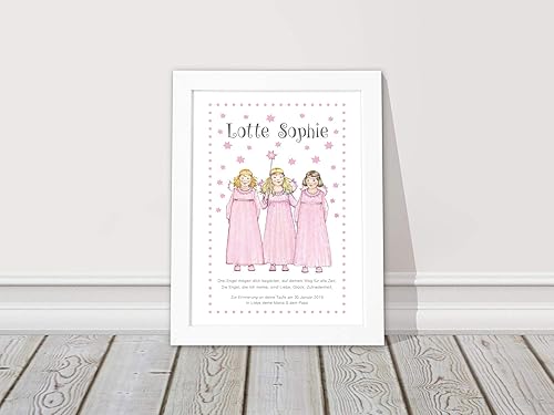 Babygeschenk Personalisiert Geburt Mädchen Taufgeschenk
