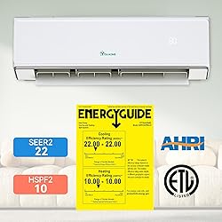 YITAHOME 22 SEER2 18K BTU 2 Zone Mini Split