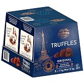 Chocmod Truffettes de France Natural Truffles, Plain, 1000-Gram Boxes (Pack of 2)