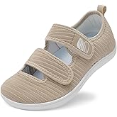 Besroad Womens Walking Shoes Wide Diabetic Shoes Adjustable Barefoot Casual Sneakers Breathable Zero Drop Arthritis Edema Sneakers Indoor Outdoor