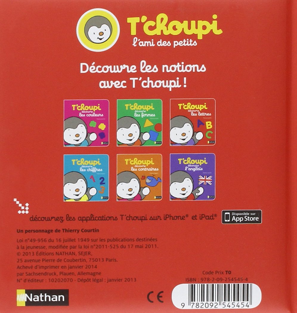 Amazonfr Tchoupi Découvre Les Lettres Dès 2 Ans - 