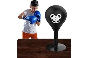 Punching Bags for Adults on Desktop Punching Bag with Suction Cup Stand Stress Relieving Desktop Boxing Bag Fun Gifts for Cow