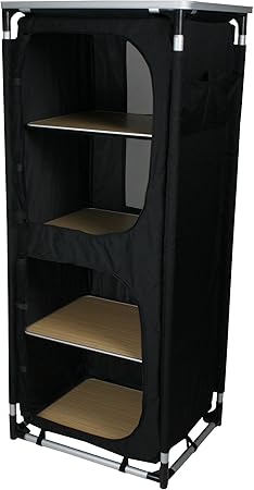 10T Outdoor Equipment 10T Cambox Quattro Armario de Camping, Unisex-Adulto, Negro, Estándar