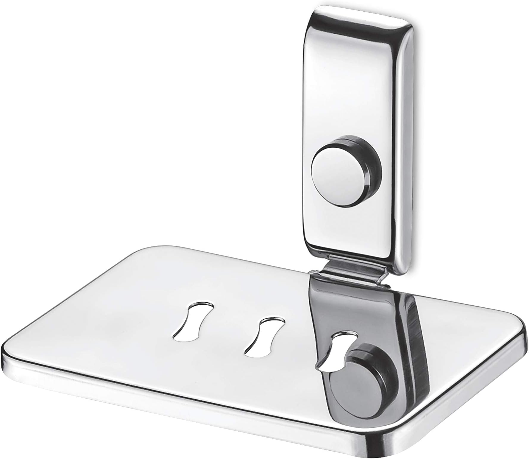 Dazzle Stainless Steel Soap Dish Holder/Soap Case (Silverish)-DG708