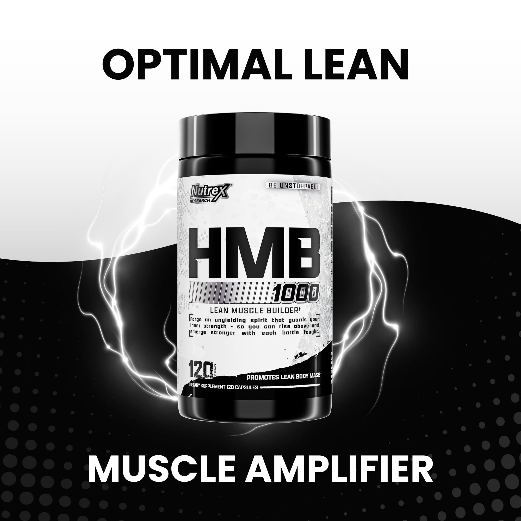 Nutrex Research HMB 1000 MG | Supports Muscle Recovery, Reduce Skeletal Muscle Damage, Increased Strength, Prevent Muscle Loss | 120 Capsules