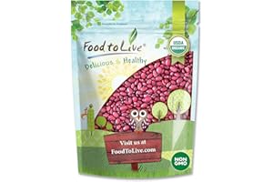 Organic Small Red Chili Beans, 5 Pounds – Non-GMO, Kosher, Vegan, Dry, Sproutable, Non-Irradiated, Bulk, Product of the USA