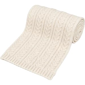 OVOY Women Men Winter Ribbed Scarf, Chunky Knit Thick Ultra Warm Long Wrap | Unisex knit design, long scarf 62.99"*9.05", sof