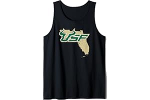 CAMPUS LAB University of South Florida USF Bulls State Shape Tank Top