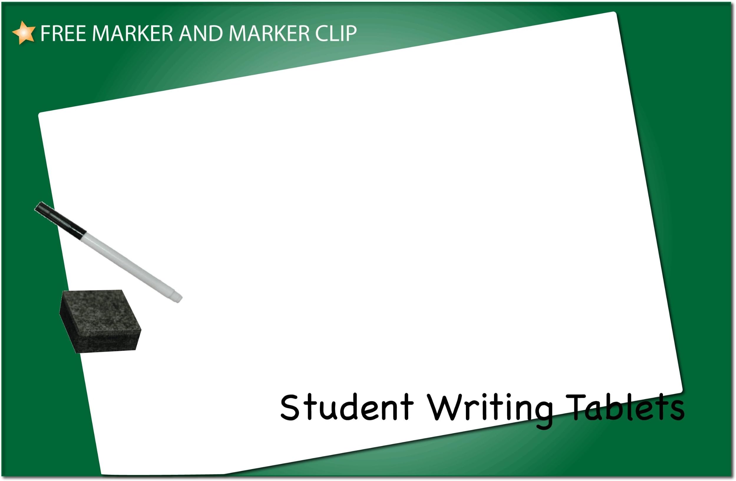 WhizKidz Dry-Erase Learning Poster/Placemat: Blank Writing/Drawing Board 8.5" x 11"