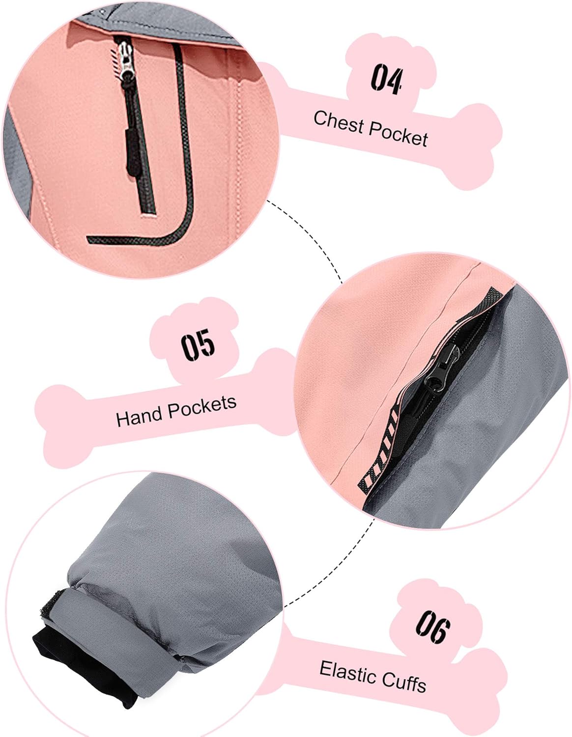 Wantdo Girl's Waterproof Ski Jacket Hooded Fleece Winter Snow Coat Windproof Raincoats Mountain Outwear: Clothing