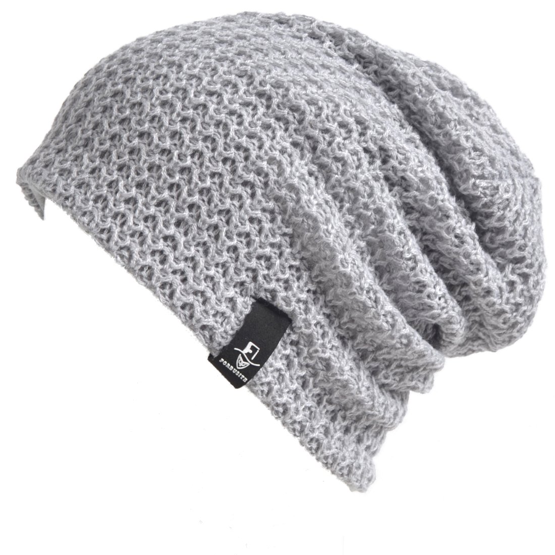 VECRY Kids Slouch Beanie Winter Hats Boys Girls Children Knitted Skull Cap (08k-Grey)