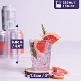 MATANA 50 Premium Clear Hard Plastic Cups 10 oz 285ml Reusable view 2