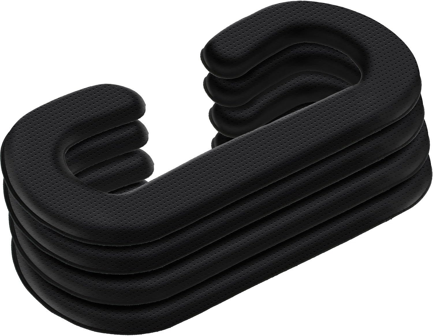 4 Pack 11mm PU Leather Foam Face Replacement Memory Foam for HTC Vive VR Headset Black