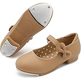 Stelle Girls Tap Shoes Toddler Dance Shoes PU Leather Easy Strap(Toddler/Little Kid/Big Kid)