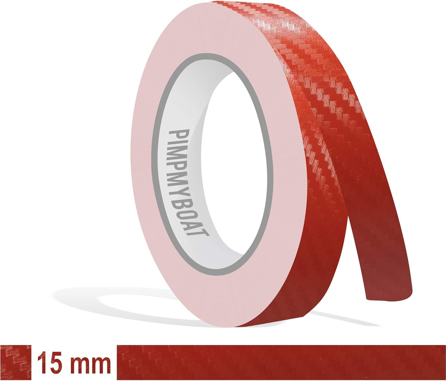 Siviwonder Zierstreifen Carbon Rot 15mm X 10m - Selbstklebend Für Auto & Modellbau