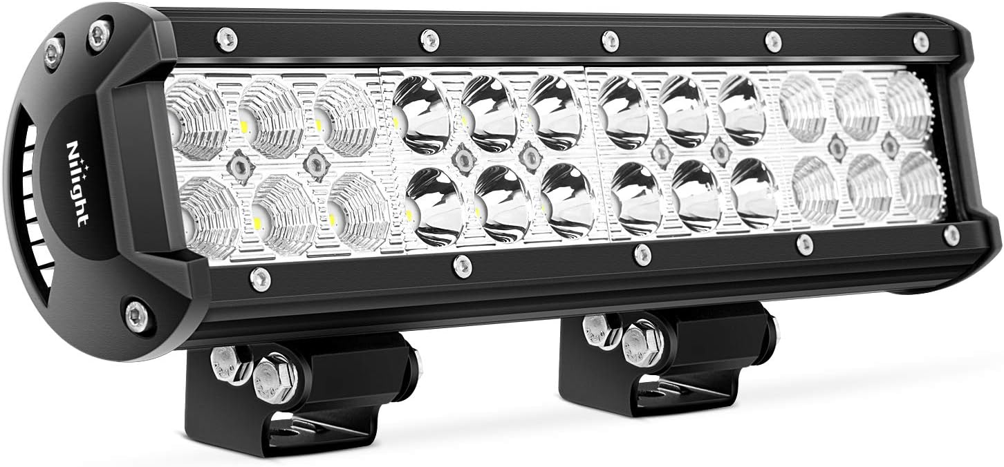 Nilight NI06A-72W 12Inch 12 Inch 72W Spot Flood Combo Bar Off Road Boat Driving Led Work Light SUV Jeep Lamp,2 Years Warranty: Automotive