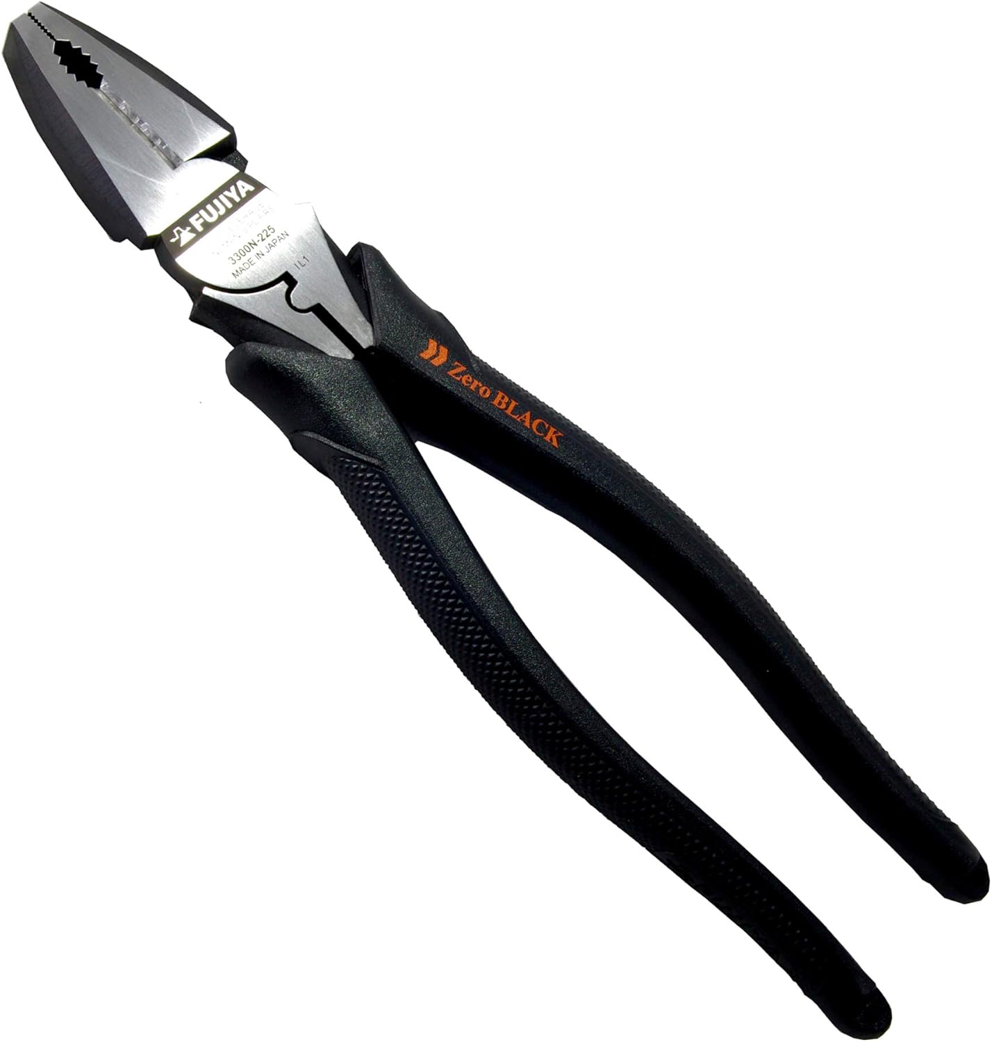 FUJIYA Tools, 3300N225, High Leverage Lineman's Pliers "Zero Black", 9